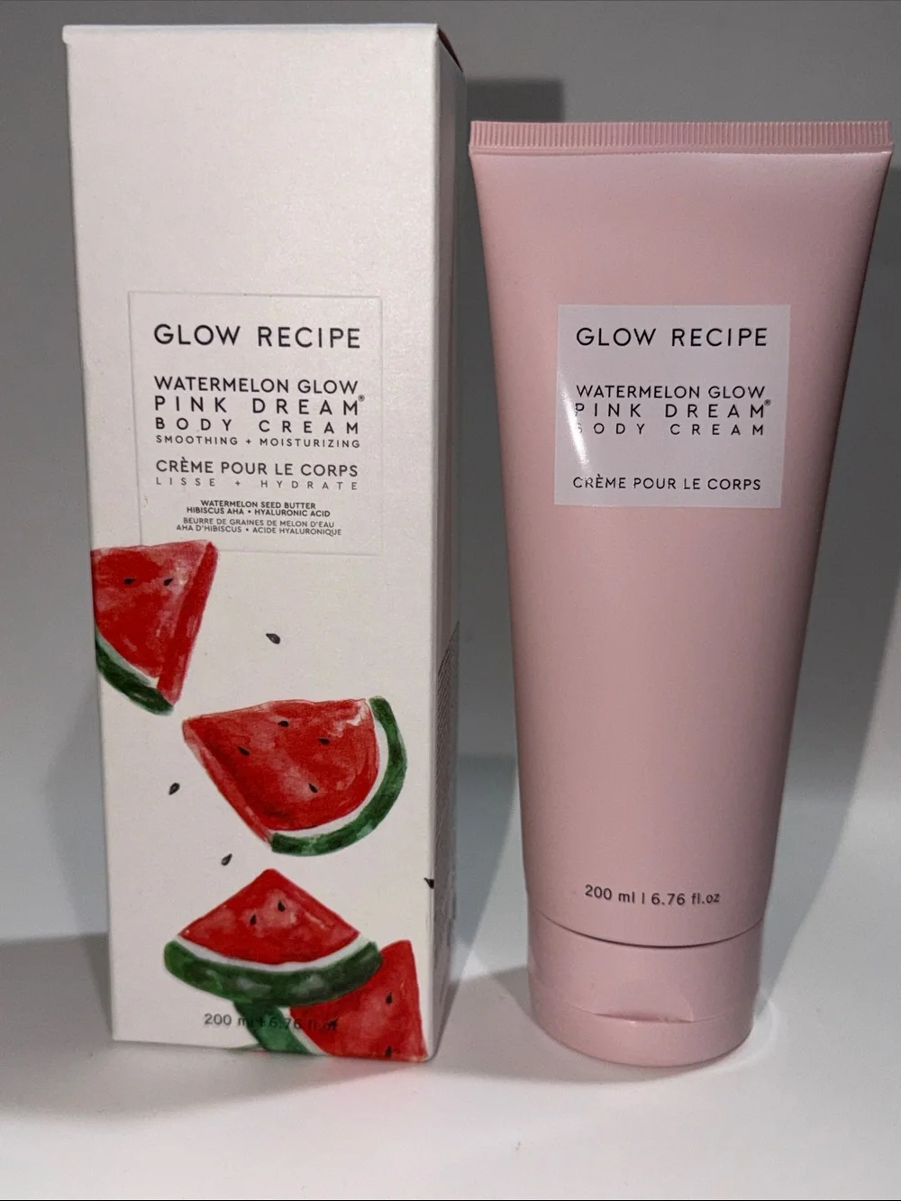 Glow Recipe Watermelon Glow Pink Dream Body Cream LARGE SZ 6.76 Oz. SEALED/NIB!